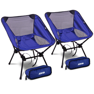 2x Chaise de camping pliante - Ultra compacte