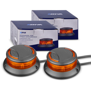 2x LED gyrophare 12/24V 11W orange