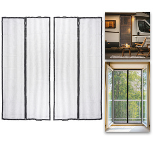 2x Moustiquaire pour portes - avec fermeture magnétique 100x210cm