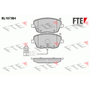 Kit de plaquettes de frein, frein à disque