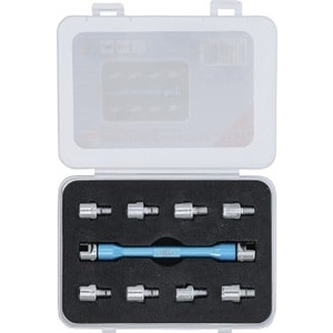 Clés à rayons - têtes interchangeables - pour motos, 10 pcs.