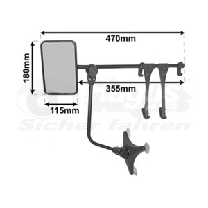 2x rétroviseurs de caravane Huckepack 4 gauche & droite
