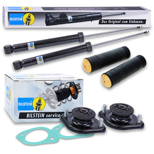 2x amortisseurs + paliers de dôme + pare-poussière essieu arrière