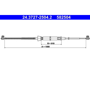 1x câble de frein à main essieu arrière