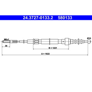 Tirette à câble, frein de stationnement