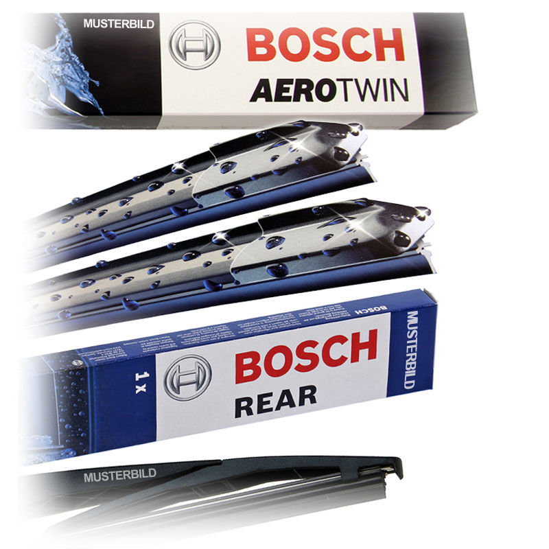 Bosch Set Tergicristalli Aerotwin Multi-Clip AM468S + Posteriore H301 Per OPEL E PEUGEOT - 3