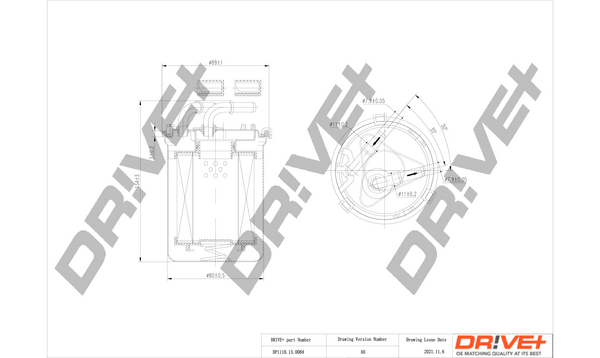 Dr!ve+ DP1110.13.0084 - Filtre à carburant
