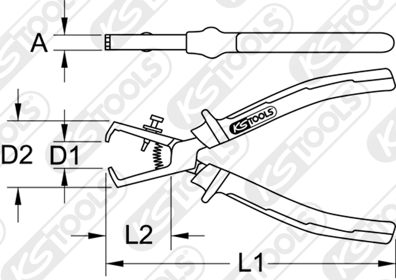 Cleste de dezizolare KSTOOLS KS119.2014