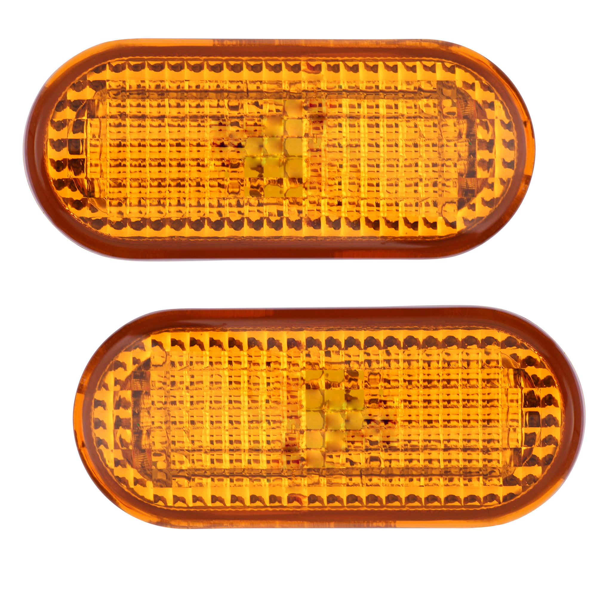 2 Frecce Rotonde Per Rimorchio E Camion - Diametro 91mm, 12/24V, Omologazione E20, Colore Giallo - 3