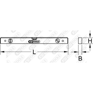 Aluminium profile spirit level, 400mm
