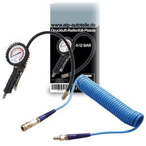 Gonfleur de pneus + tuyau spiralé BGS 6 m