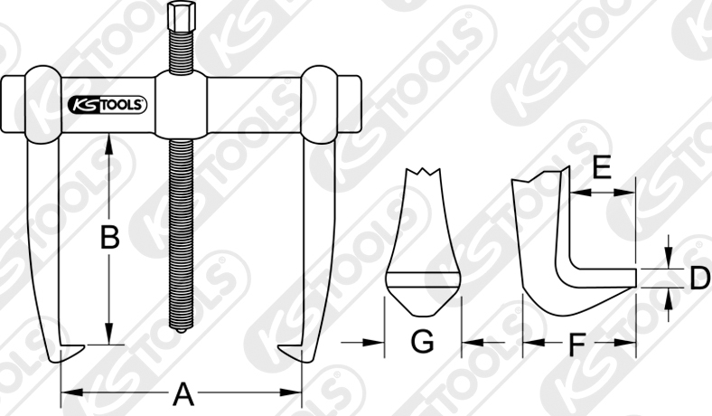 Extractor intern/extern KSTOOLS KS620.1306