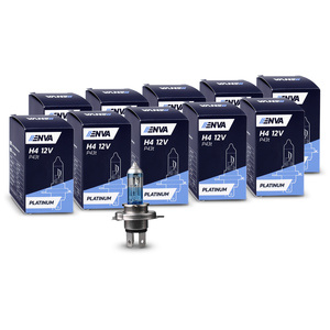 10x Ampoule H4 60/55W 12V - PLATINUM--> jusqu'à 130% de lumière en plus