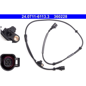 Capteur, vitesse de roue