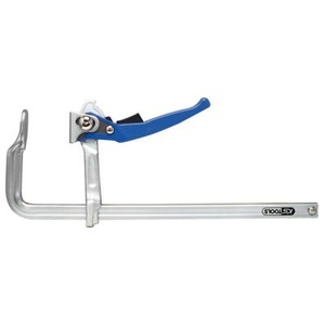 Steel lever clamp with quick release, 140x300mm