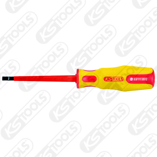 KS TOOLS 117.0508 - ERGOTORQUE VDE slot screwdriver, 4mm