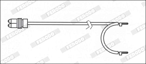FERODO FWI342 - Contact d'avertissement, usure des plaquettes de frein 2