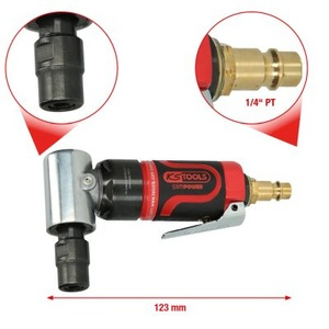 SlimPOWER mini-pneumatic angled die grinder, 19.000 rpm