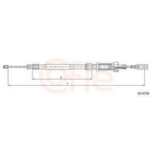 Tirette à câble, frein de stationnement