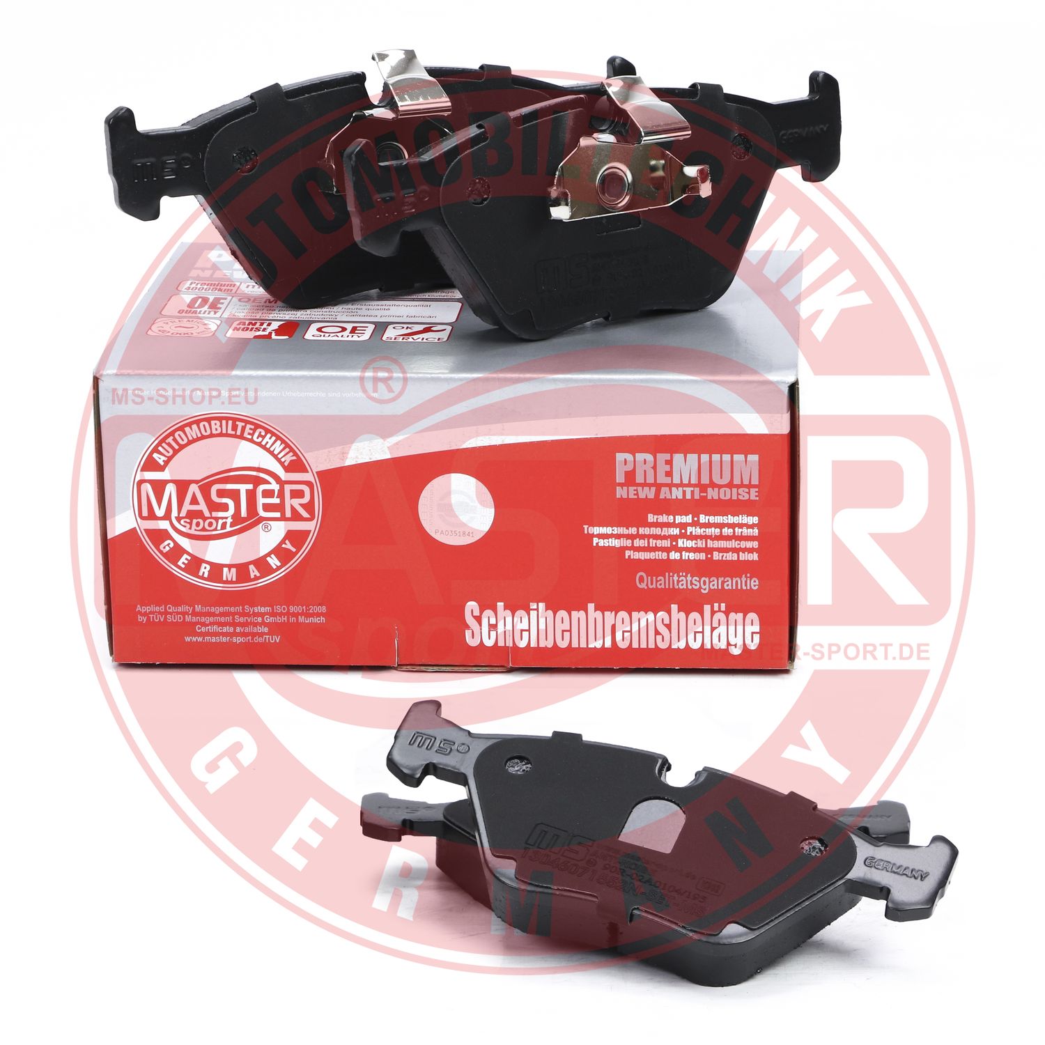 MASTER-SPORT GERMANY 13046071552N-SET-MS - Kit de plaquettes de frein, frein à disque 3