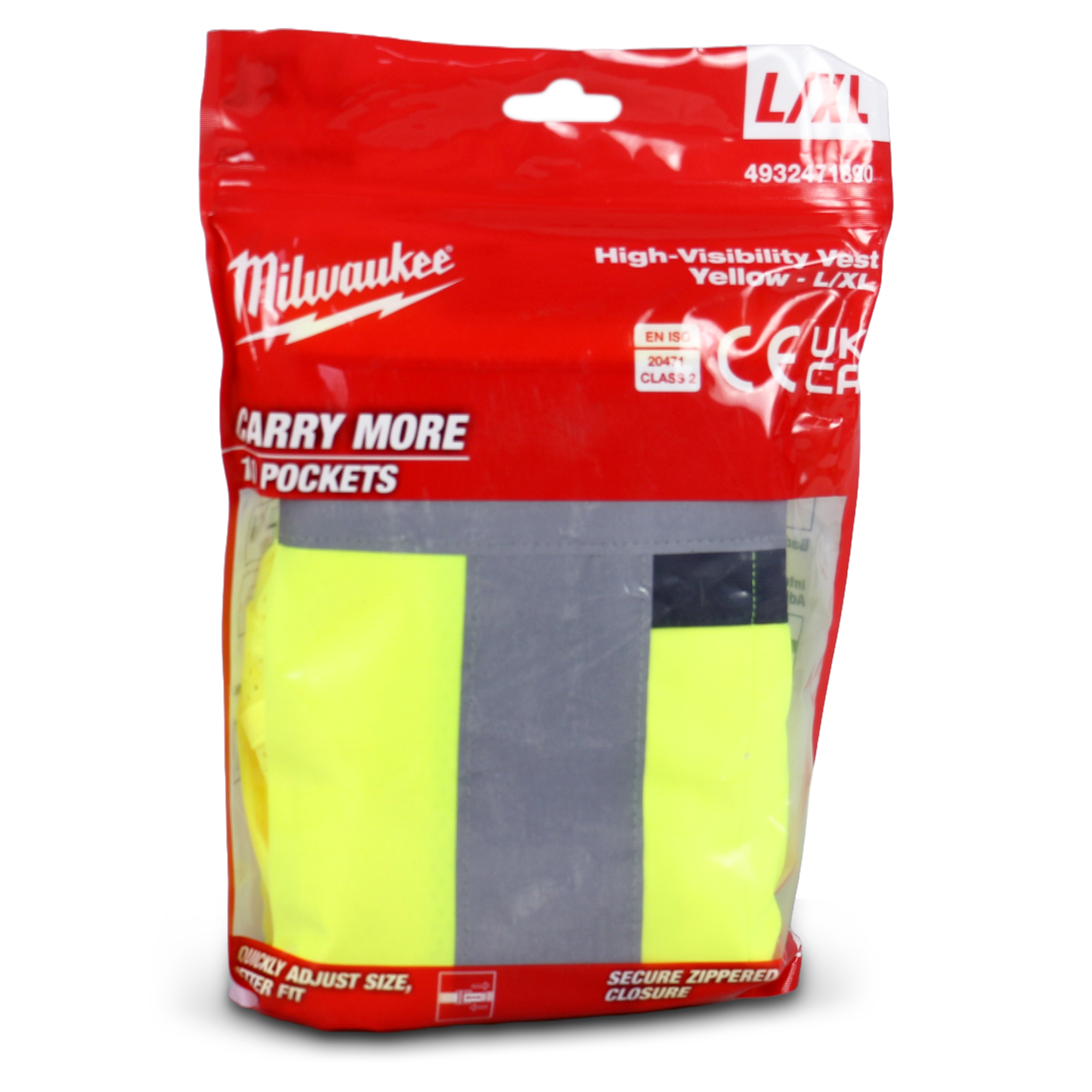 Vesta vizibilitate, galben - L/XL 1 buc MILWAUKEE MW4932471890