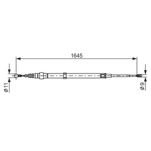 Tirette à câble, frein de stationnement