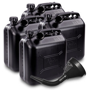 4x bidons d'essence 20L plastique noir homologué UN + Tri