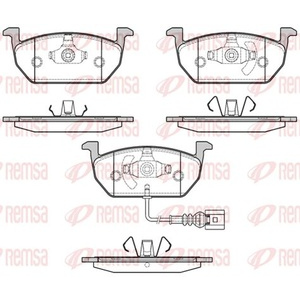 Kit de plaquettes de frein, frein à disque