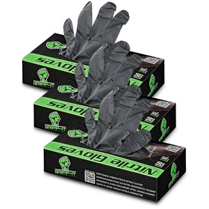 3x gants nitrile XL noir 50 pièces