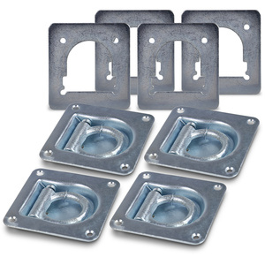 4x auge d'arrimage 105 x 105 mm + 4x contre-plaque 142 x 132mm