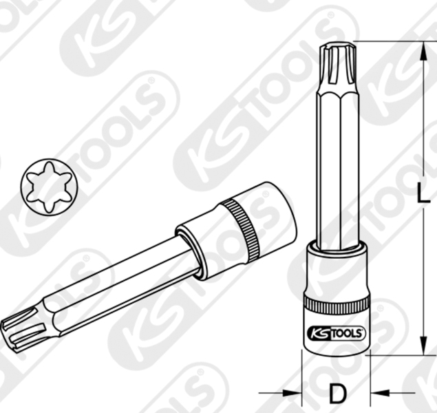 Cap Cheie Tubulara KSTOOLS KS515.1281