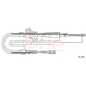Tirette à câble, frein de stationnement