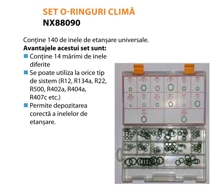 SET O-RING-URI CLIMA REFRIG NX88090