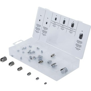 Assortiment d'inserts filetés - autotaraudeurs - 32 pcs.