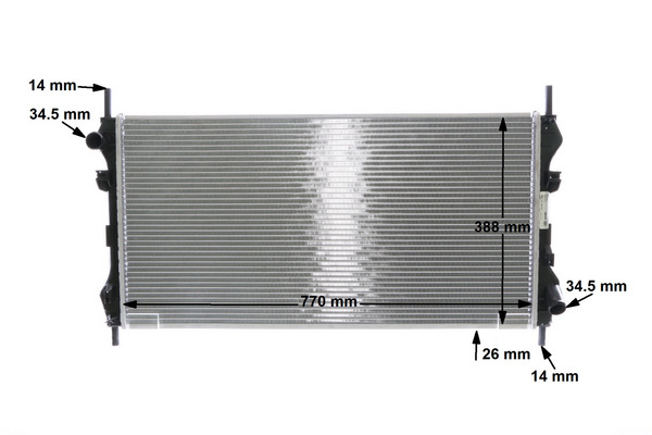 MAHLE CR 1143 000S - Radiateur, refroidissement du moteur 11