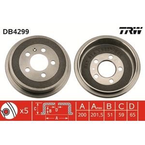 1x tambour de frein