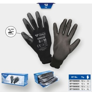 Micro fine-knit gloves, size 9 / L