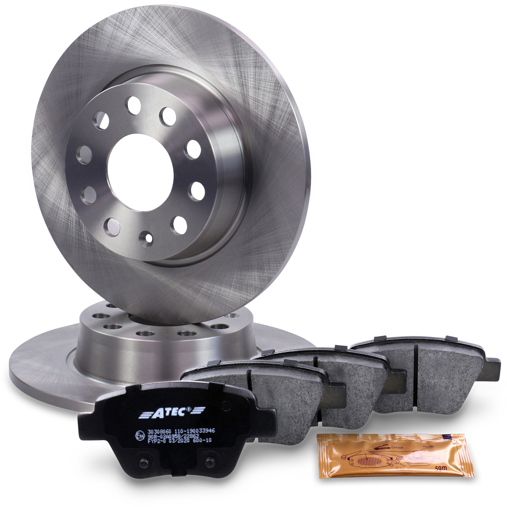 ATE 13046040602 Set Pastiglie Freno A Disco | Altezza 63,2 Mm | Larghezza 63,7 Mm | Spessore 15 Mm | Senza Sensore Usura