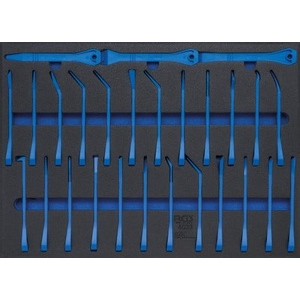 Garniture pour servante d'atelier 3/3 : Jeu de cales et de racloirs pour moulures