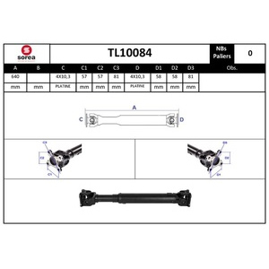 Arbre de transmission, entraînement essieux