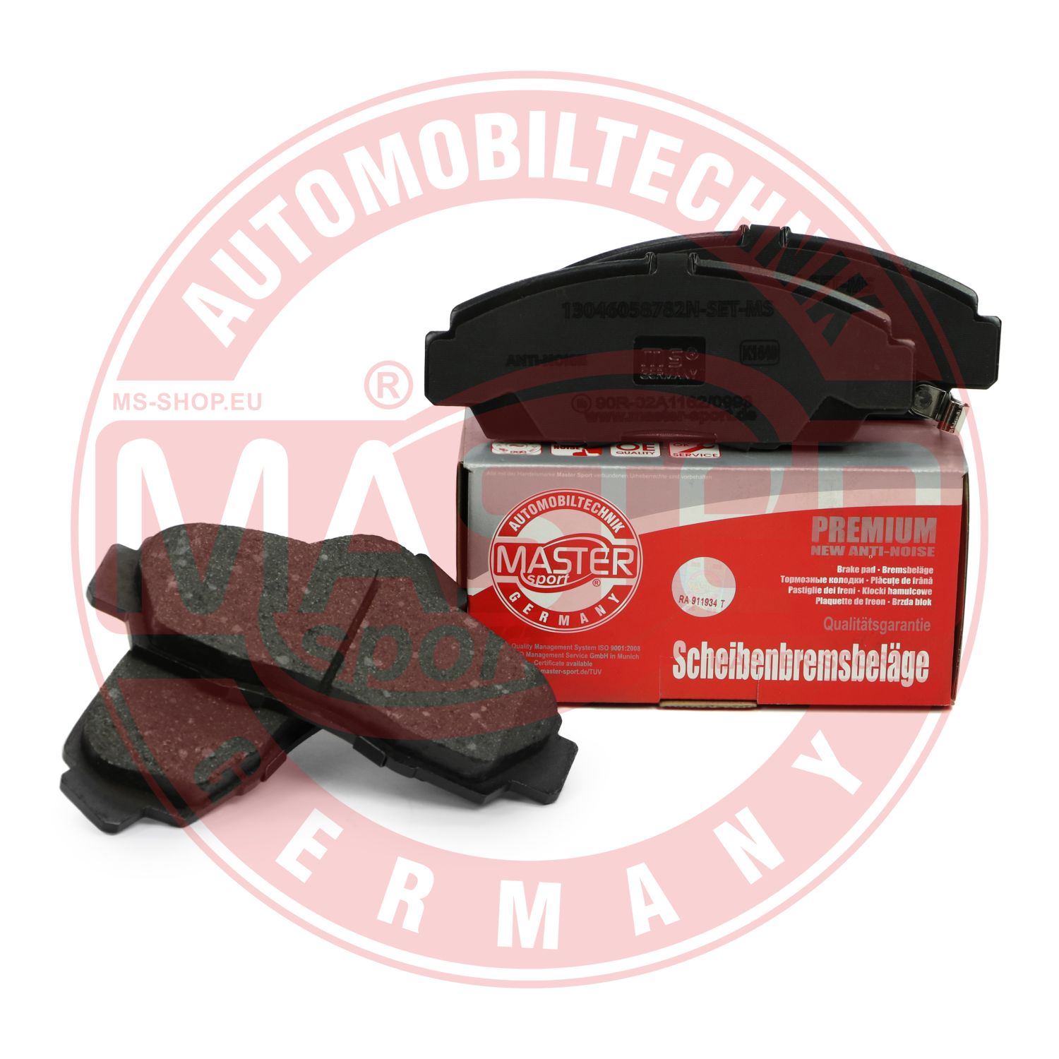 MASTER-SPORT GERMANY 13046058782N-SET-MS - Kit de plaquettes de frein, frein à disque 3