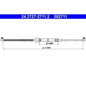 Tirette à câble, frein de stationnement
