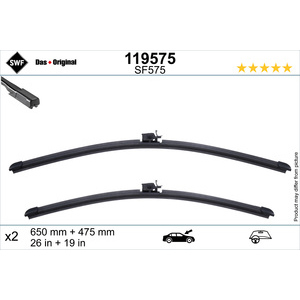 SWF 119463 Spazzole Tergicristallo Anteriori, 650 Mm E 500 Mm, Per Auto