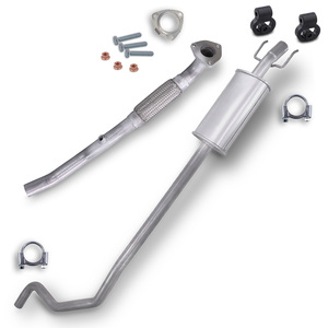 Tuyau d'échappement + silencieux central + matériel de montage