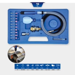 Pneumatic pencil grinder set, 16 pcs