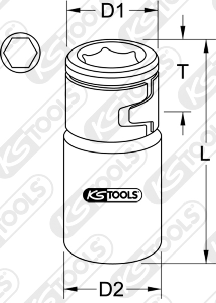 Cap Cheie Tubulara KSTOOLS KS911.4311