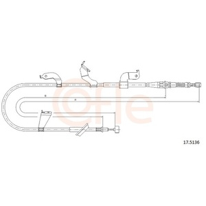 Tirette à câble, frein de stationnement