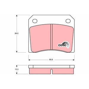 Kit de plaquettes de frein, frein à disque