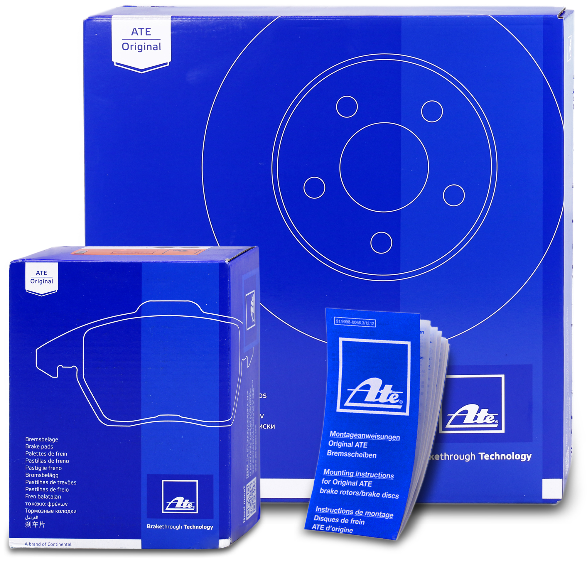 Pastiglie Freno ATE 607051 – Kit Anteriore Per Opel Astra F (1991-1998), Senza Sensore Usura, Sistema Frenante ATE