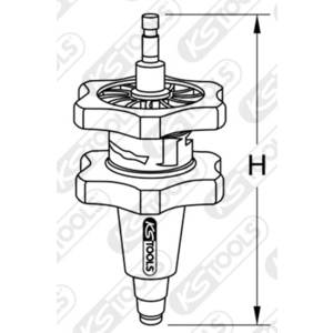 Adaptor for cooling systems, Ø 28-41 mm